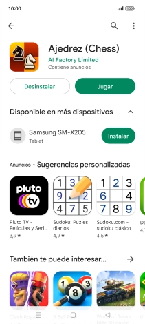 Pulsa la tecla de inicio para terminar y regresar a la pantalla de inicio.