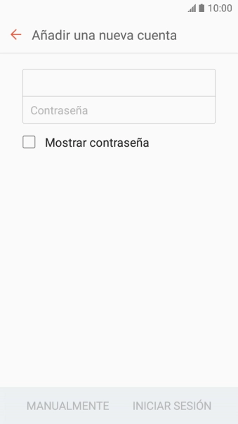 Pulsa en el campo de escritura e introduce la contraseña de tu cuenta de correo electrónico.
