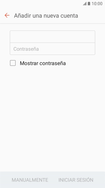 Pulsa en el campo de escritura e introduce la contraseña de tu cuenta de correo electrónico.