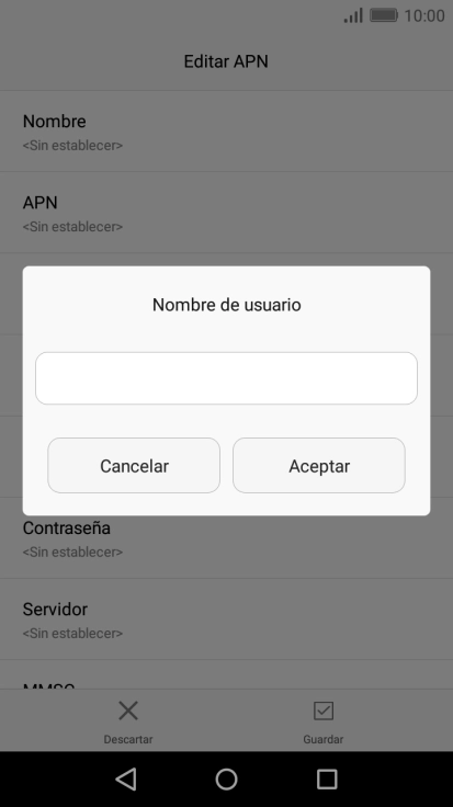 Introduce wap@wap y pulsa Aceptar.