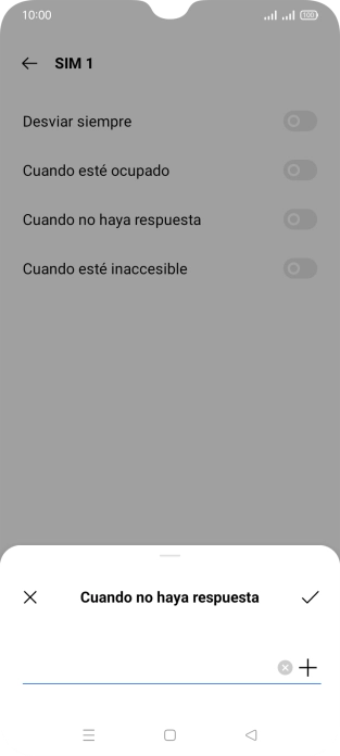 Introduce +34600132000 y pulsa el icono de aceptar.