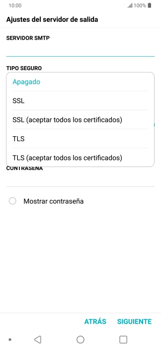 Pulsa Apagado para desactivar la función.