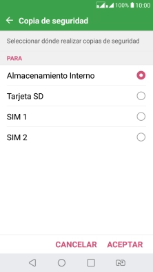 Pulsa la tarjeta SIM deseada.