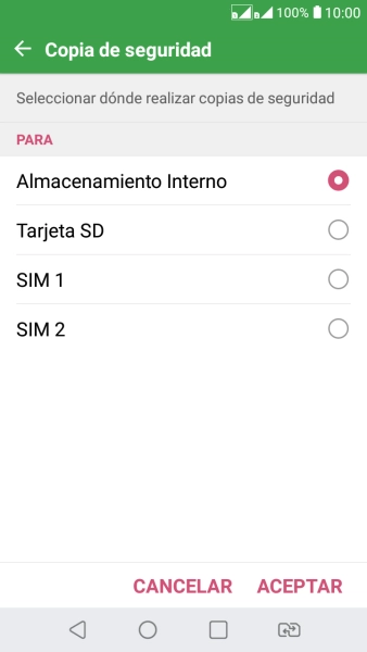 Pulsa la tarjeta SIM deseada.
