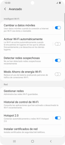 Pulsa el indicador junto a 