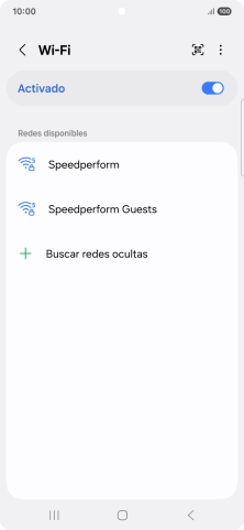 Pulsa la red wifi deseada.