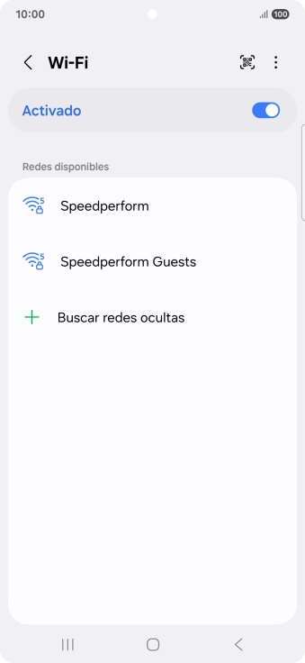 Pulsa la red wifi deseada.