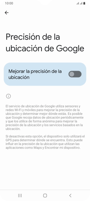 Pulsa el indicador junto a 