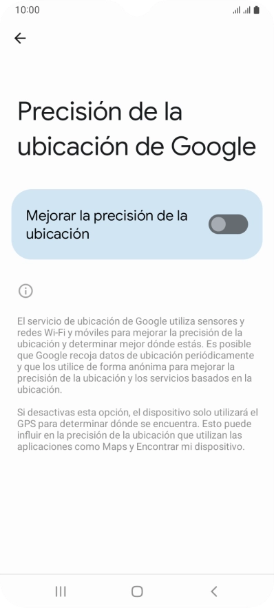 Pulsa el indicador junto a 