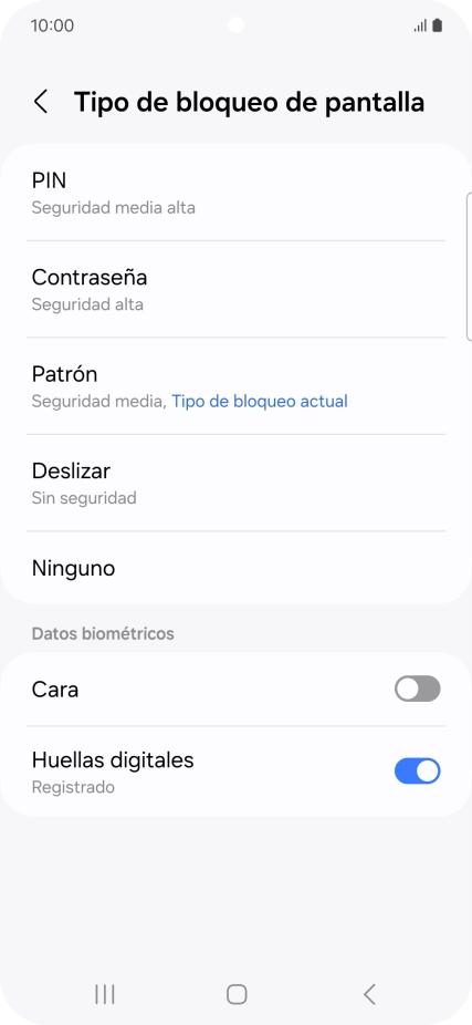 Pulsa Ninguno.