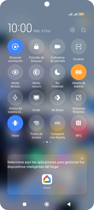 Pulsa la tecla de inicio para terminar y regresar a la pantalla de inicio.