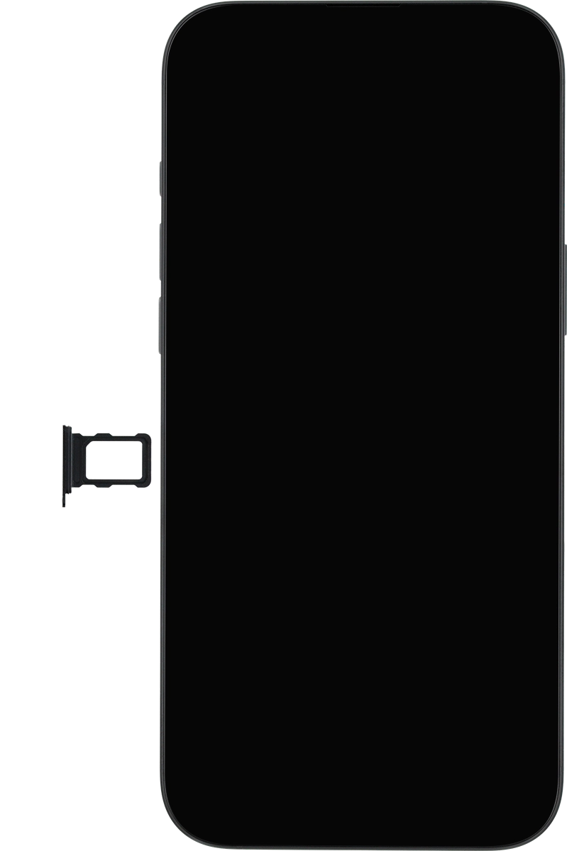 Gira la tarjeta SIM de modo que la esquina biselada de la tarjeta coincida con la esquina biselada de su contenedor.