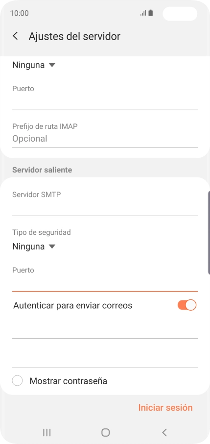 Pulsa el indicador junto a 