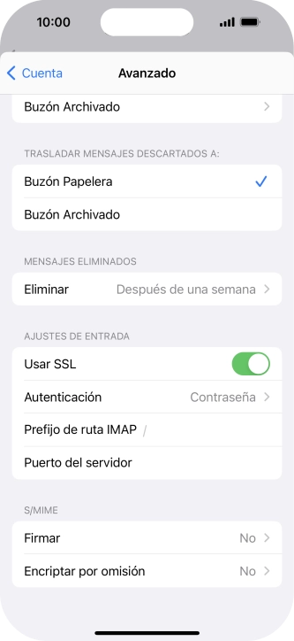 Pulsa el indicador junto a 