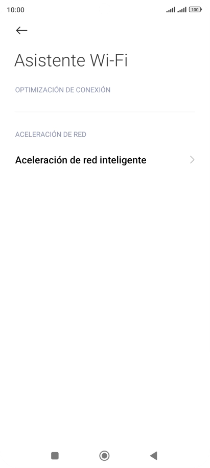 Pulsa Aceleración de red inteligente.