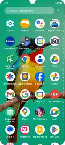 Pulsa Fotos y desplázate a la carpeta deseada.