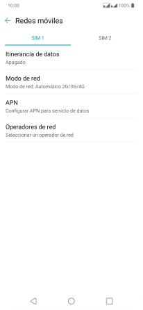 Pulsa la tarjeta SIM deseada.