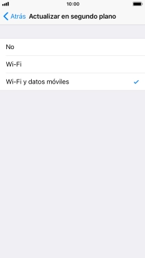 Para desactivar la actualización de apps en ejecución, pulsa No.