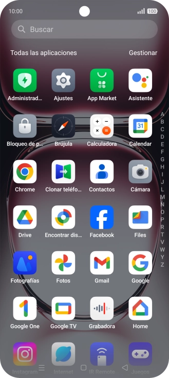 Pulsa Fotografías y desplázate a la carpeta deseada.