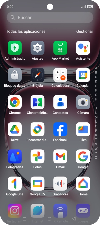 Pulsa Fotografías y desplázate a la carpeta deseada.