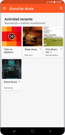 Desliza el dedo hacia la derecha desde la parte izquierda de la pantalla.