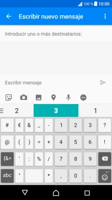 Pulsa los números o los caracteres especiales deseados.