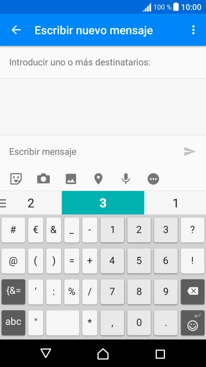 Pulsa los números o los caracteres especiales deseados.