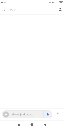 Pulsa en el campo de búsqueda e introduce las primeras letras del nombre del destinatario deseado.