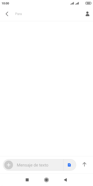 Pulsa en el campo de búsqueda e introduce las primeras letras del nombre del destinatario deseado.