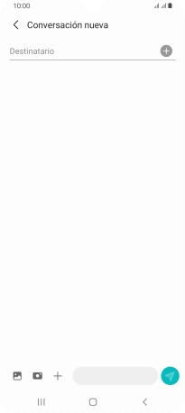 Pulsa en el campo de búsqueda e introduce las primeras letras del nombre del destinatario deseado.