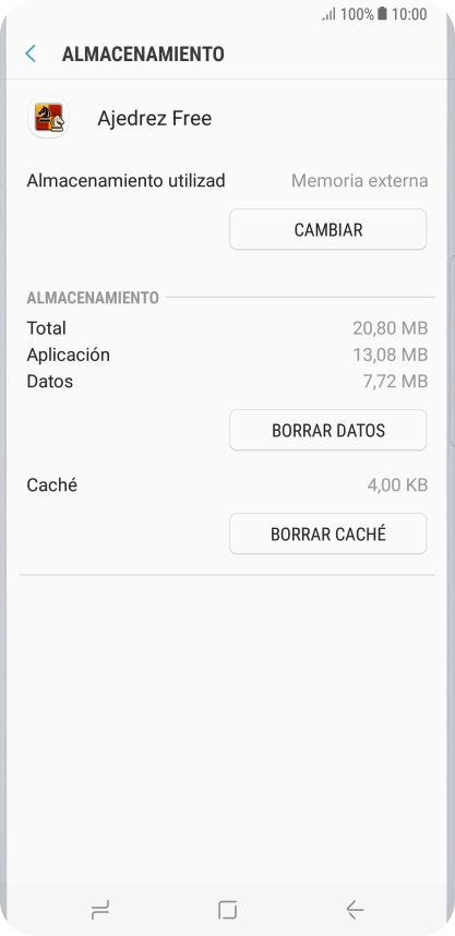 Pulsa la tecla de inicio para terminar y regresar a la pantalla de inicio.