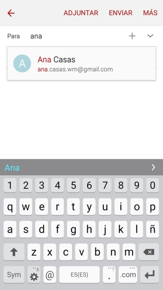 Pulsa el contacto deseado.