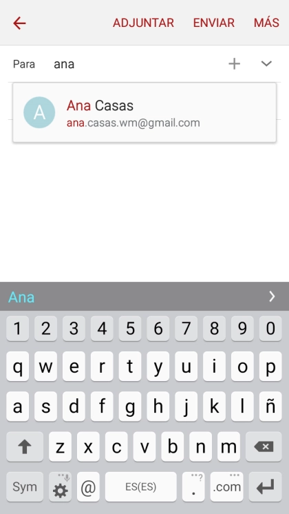 Pulsa el contacto deseado.