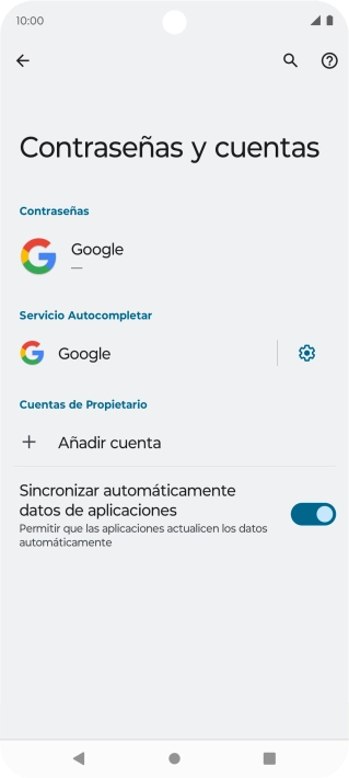 Pulsa Añadir cuenta.