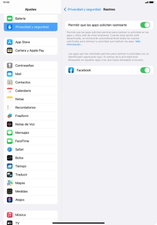 Pulsa el indicador junto a 