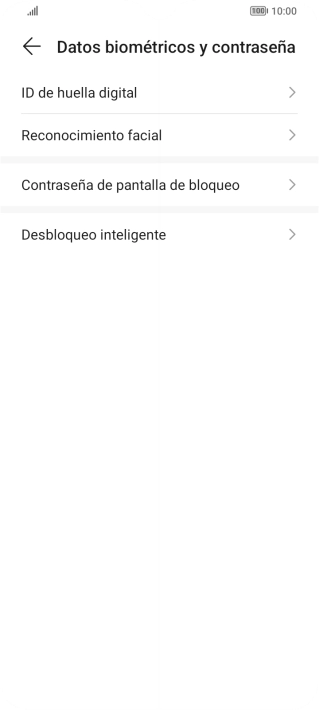 Pulsa ID de huella digital.