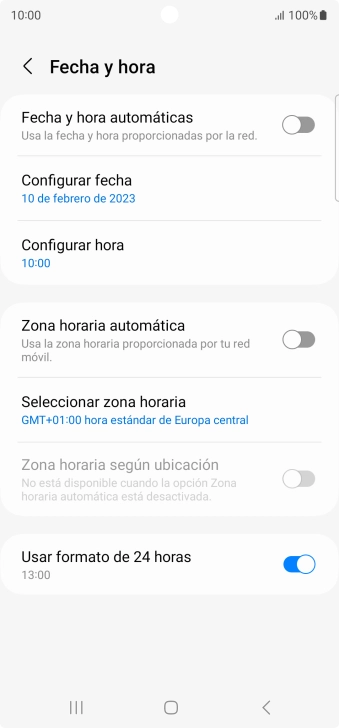Pulsa el indicador junto a 