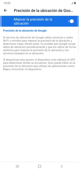 Pulsa el indicador junto a 