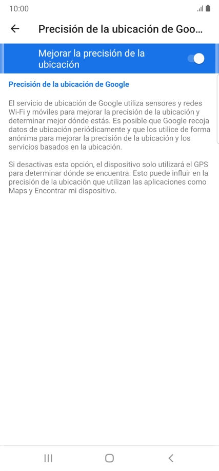 Pulsa el indicador junto a 