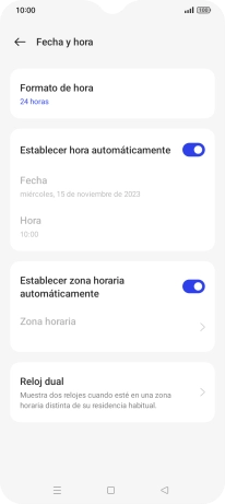 Pulsa la tecla de inicio para terminar y regresar a la pantalla de inicio.