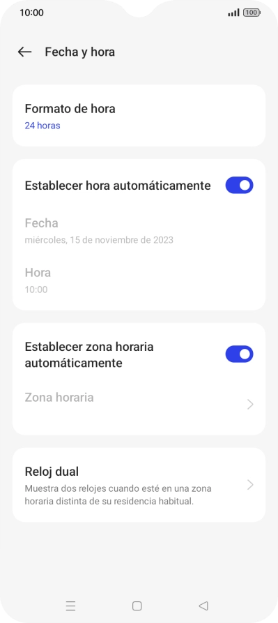 Pulsa la tecla de inicio para terminar y regresar a la pantalla de inicio.