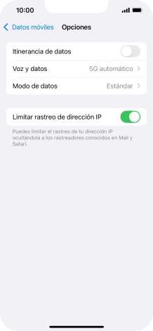 Pulsa Voz y datos.