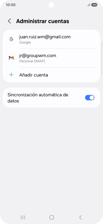 Pulsa el indicador junto a 