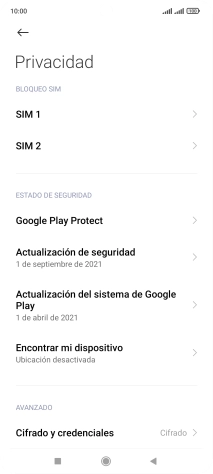 Pulsa la tarjeta SIM deseada.