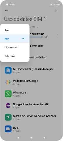 Pulsa el ajuste deseado.