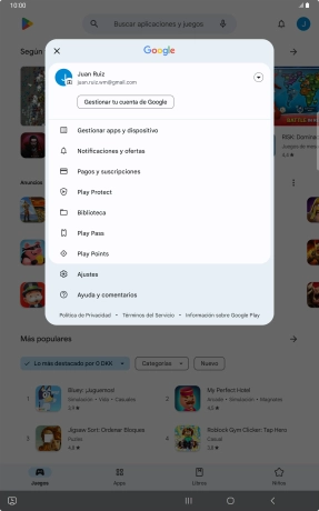 Pulsa Gestionar apps y dispositivo.