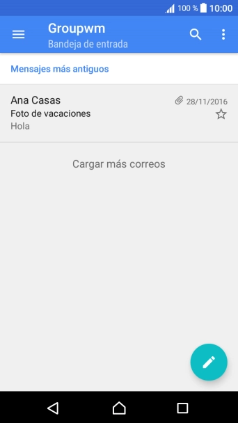 Desliza el dedo hacia la derecha desde la parte izquierda de la pantalla.