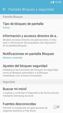 Pulsa Tipo de bloqueo de pantalla e introduce el código de seguridad actual.