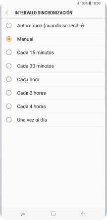 Pulsa el ajuste deseado.