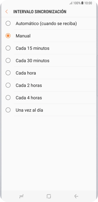 Pulsa el ajuste deseado.